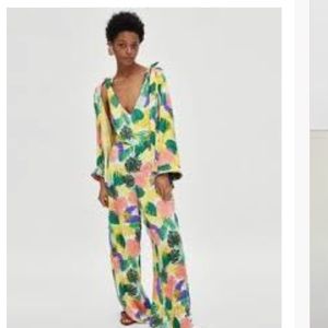 Zara Floral Jumpsuit. Brand New with tags.